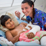Samaritans Purse Ecuador Field Hospital - Patient and Nurse